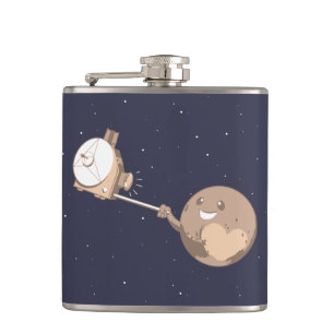 Pluto Selfie Hip Flask