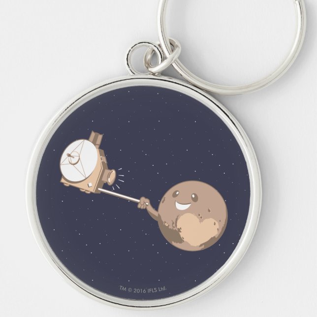 Pluto Selfie Key Ring (Front)