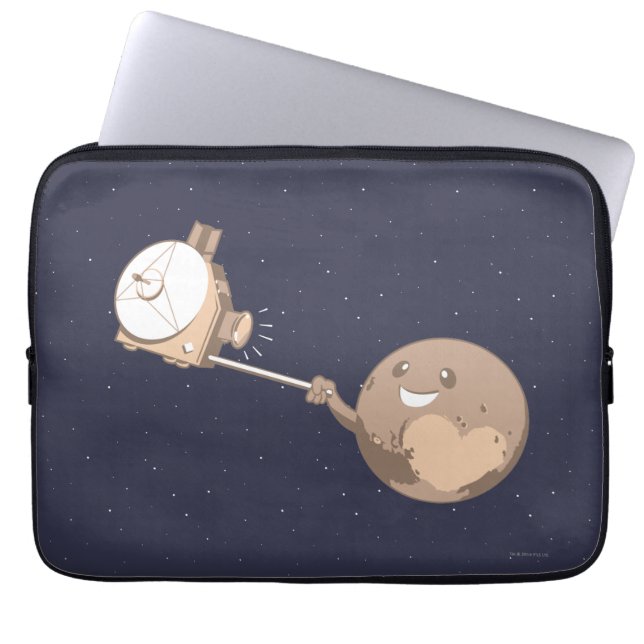 Pluto Selfie Laptop Sleeve (Front)