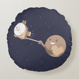 Pluto Selfie Round Cushion