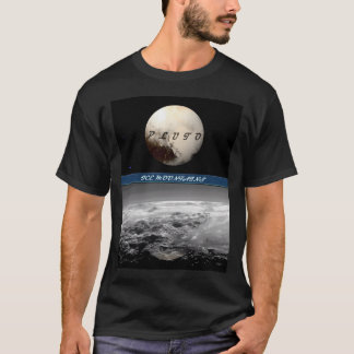 Pluto Surface With Planet T-Shirt