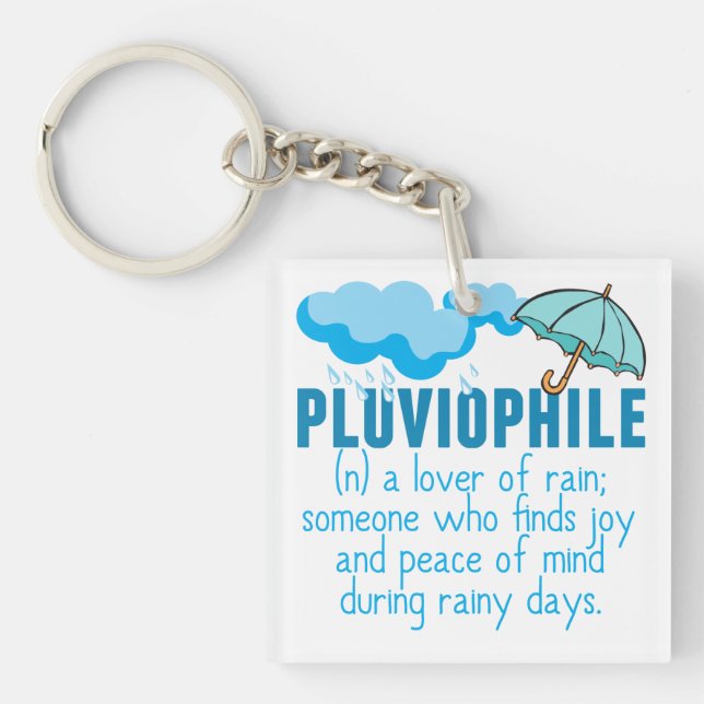 Pluviophile Key Ring (Front)