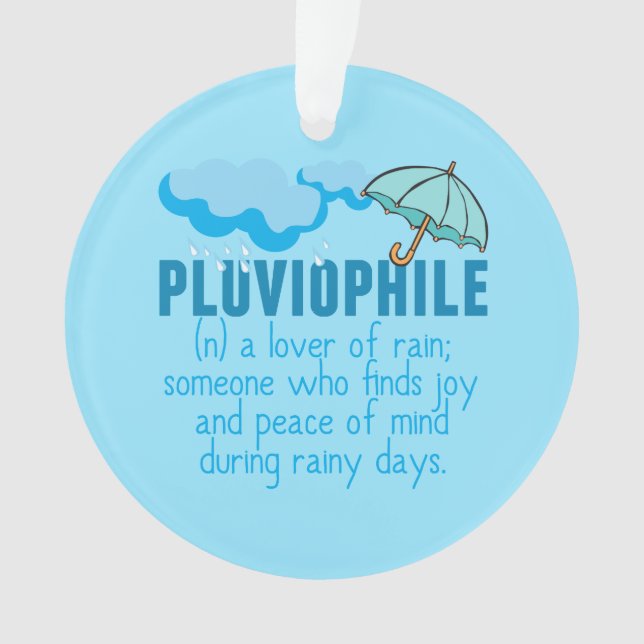 Pluviophile Ornament (Front)