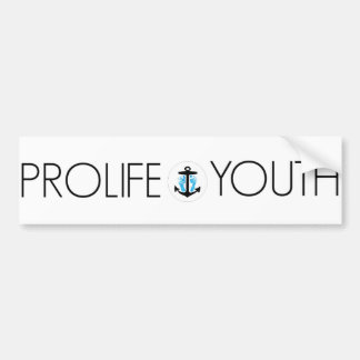 PLY White Bumper Sticker