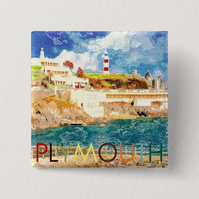 Plymouth 15 Cm Square Badge (Front)