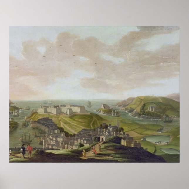 Plymouth, 1673 (oil on canvas) poster (Front)