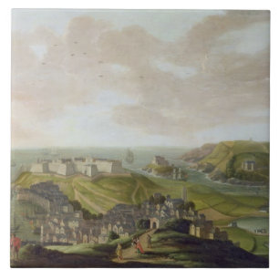 Plymouth, 1673 (oil on canvas) tile