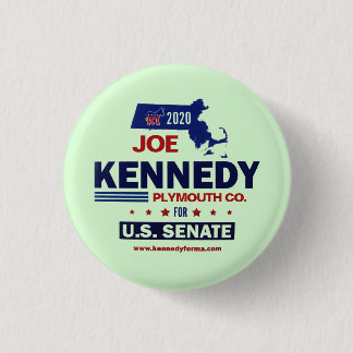 Plymouth County for Joe Kennedy 2020 3 Cm Round Badge