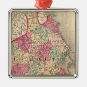 Plymouth County Metal Tree Decoration
