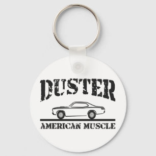 Plymouth Duster American Muscle Car Key Ring