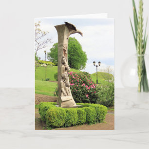 Plymouth immigrant statue in Spring Card