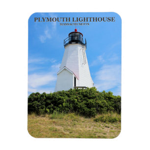 Plymouth Lighthouse, "the Gurnet" Massachusetts Magnet