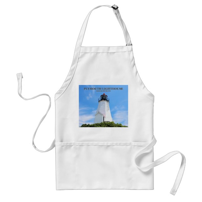 Plymouth Lighthouse, "the Gurnet" Massachusetts Standard Apron (Front)