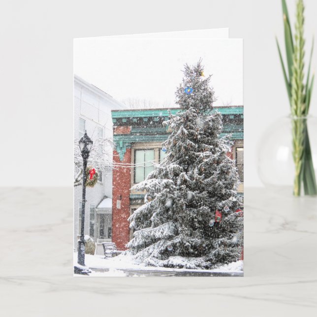 Plymouth MA Christmas tree Card (Front)