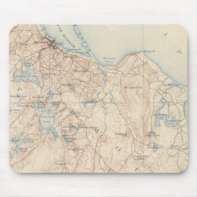 Plymouth, Massachusetts Mouse Mat (Front)