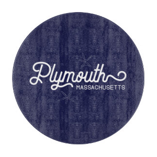 Plymouth Massachusetts Nautical Cutting Board
