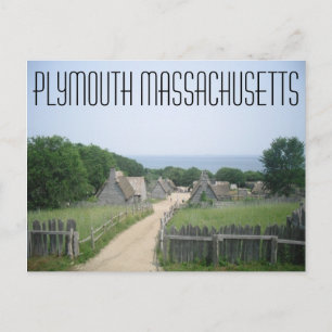 Plymouth Massachusetts postcard