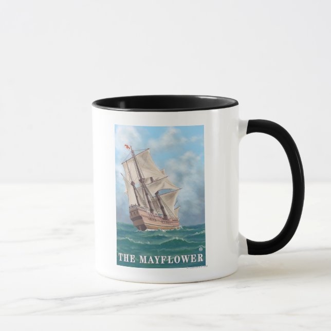 Plymouth, MassachusettsView of the Mayflower Mug (Right)