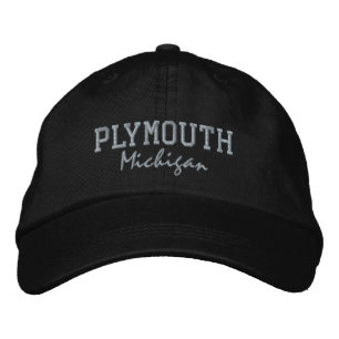 Plymouth Michigan Embroidered Baseball Hat