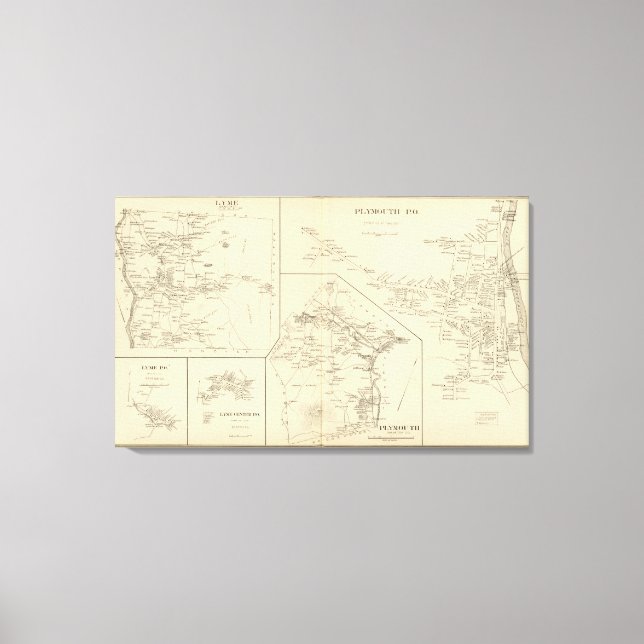 Plymouth PO Canvas Print (Front)