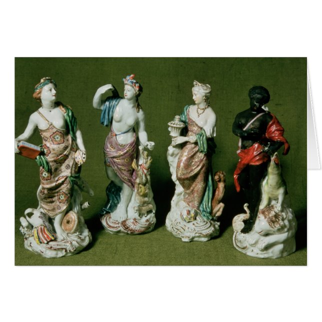 Plymouth porcelain figures of the Four Continents (Front Horizontal)