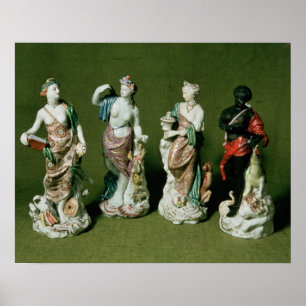 Plymouth porcelain figures of the Four Continents Poster