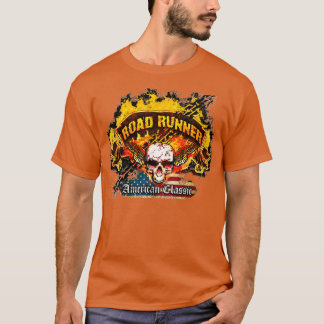 Plymouth Road Runner - Burnout Banner Skull Flag T-Shirt
