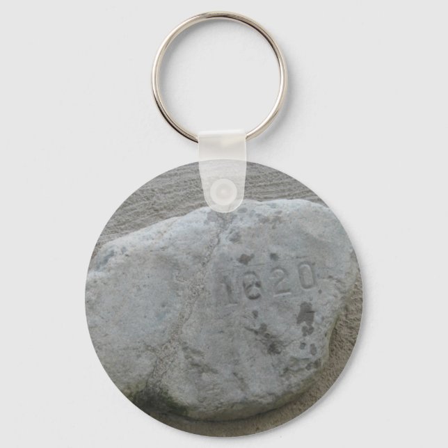 Plymouth Rock 1620 Key Ring (Front)