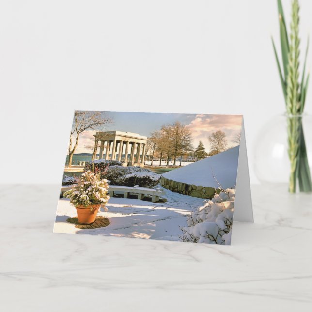 Plymouth Rock Canopy Holiday Card (Front)