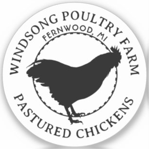 Plymouth Rock Hen Vinyl Car or Window Decal 