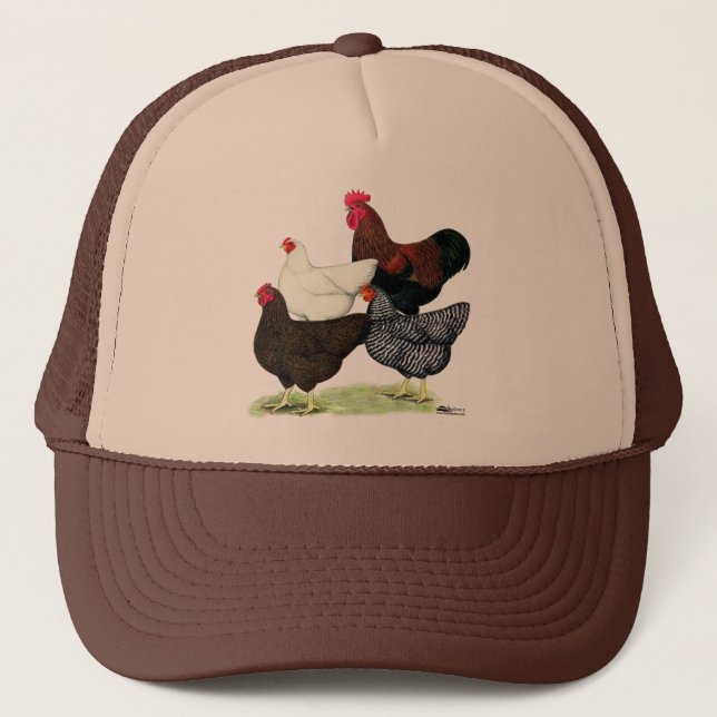 Plymouth Rock Quartet Trucker Hat (Front)