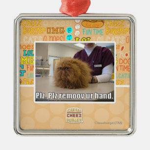 Plz remoov ur hand metal tree decoration