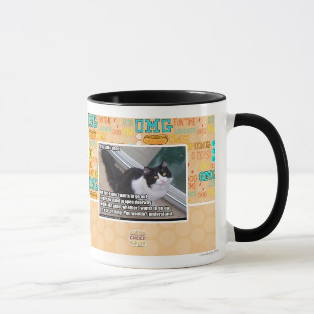 Plz to open door mug (Right)
