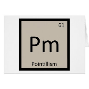 Pm - Pointillism Art Chemistry Periodic Table