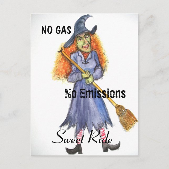 PMACarlson Energy Saver Witch Postcard (Front)