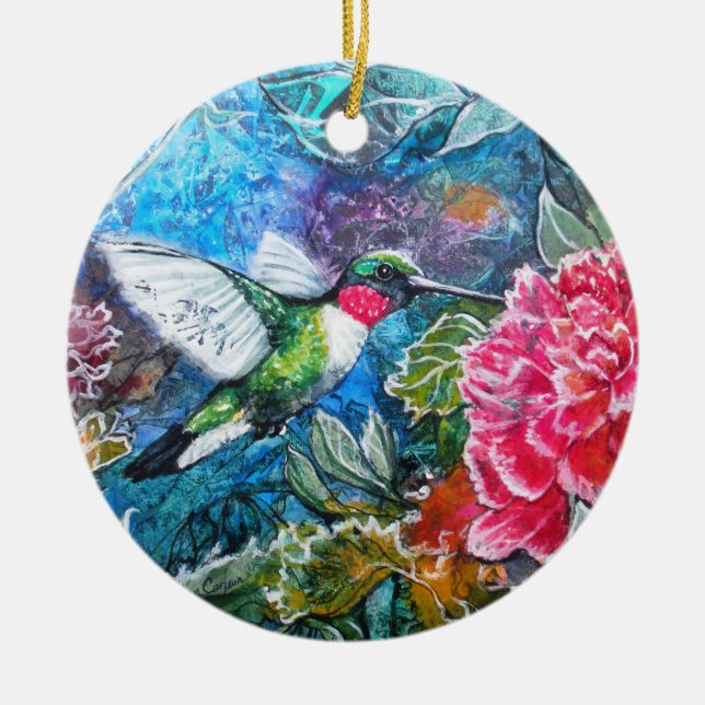 PMACarlson Hummingbird Ornament (Front)