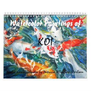 Koi Fish Pond Paintings Gifts Gift Ideas Zazzle Uk