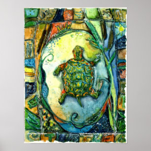 PMACarlson Little Brother Turtle Poster