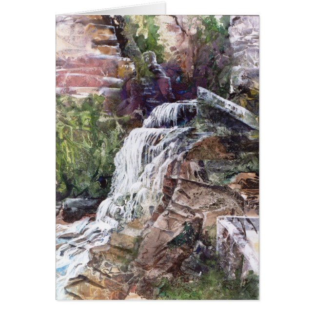 PMACarlson  Waterfall at Robert Treman SP Card (Front)