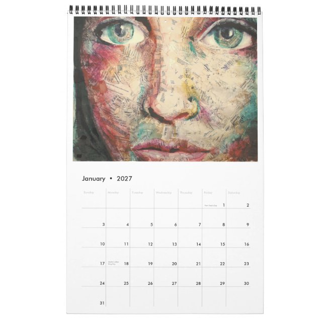 PMACarlson Women of Mystery  Through History Calen Calendar (Jan 2027)
