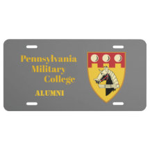 PMC ALUMNI PLATE (GRAY) - PERSONALIZE IT
