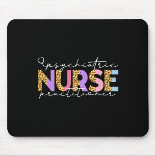 Pmhnp Cute Psychiatric Nurse Practitioner Leopard Mouse Mat
