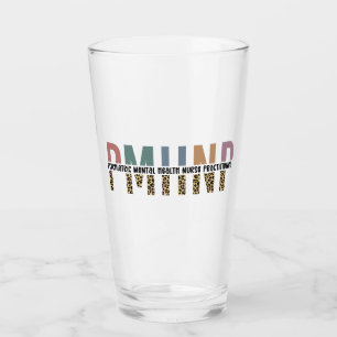 PMHNP Leopard Print Psychiatric Mental Health NP Glass