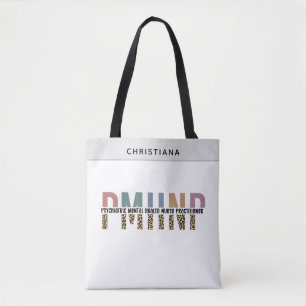 PMHNP Leopard Print Psychiatric Mental Health NP Tote Bag