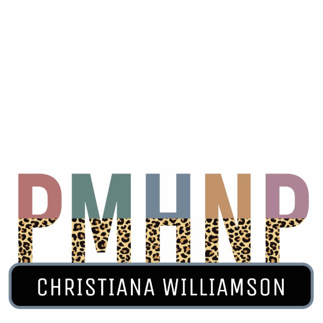 PMHNP Psychiatric Mental Health NP Statue Standing Photo Sculpture (Front)