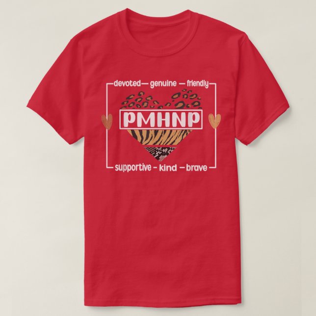 PMHNP Psychiatric Mental Health Nurse Practitioner T-Shirt (Design Front)