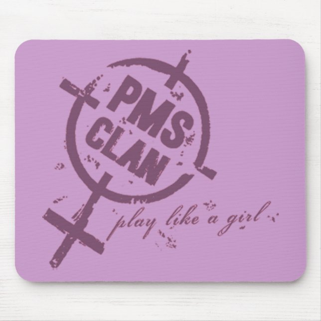 PMS Mousepad- Purple Logo Mouse Mat (Front)