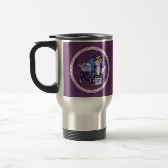 PMS Mug- Pandora's Box Purple 2 Travel Mug (Left)