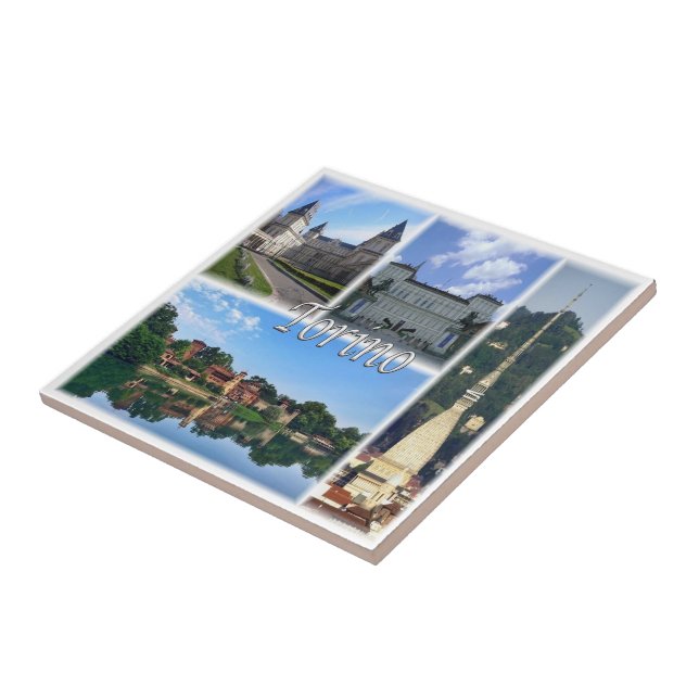 PMT004 TURIN, Mosaic, Piedmont, Italy, Tile (Side)