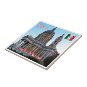 PMT018 TURIN  Basilica of Superga, Italy, Tile